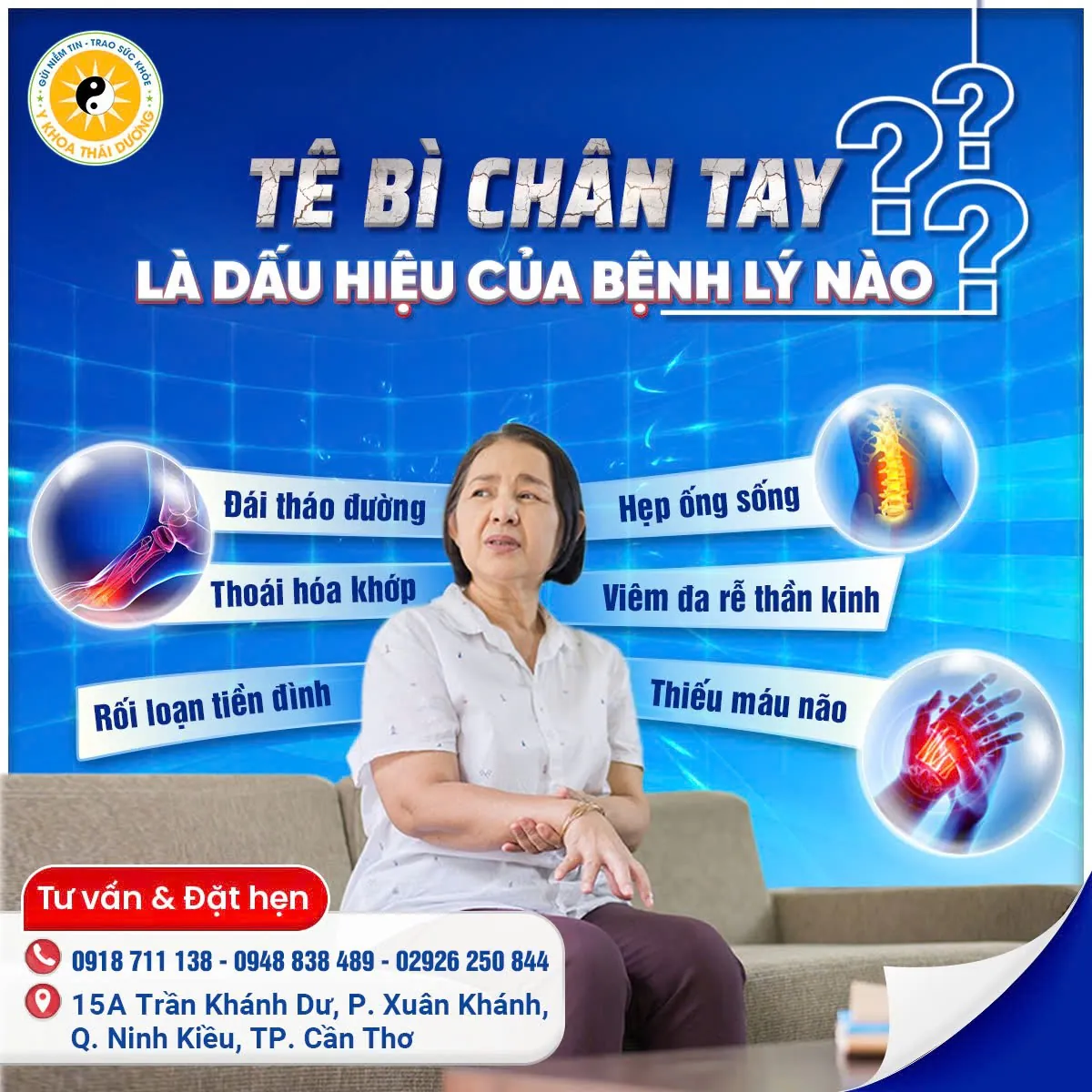 Tê Bì Chân Tay: Dấu Hiệu Của Những Bệnh Lý Nào? 1 Tê bì chân tay là một triệu chứng phổ biến mà nhiều người gặp phải, đặc biệt là ở người cao tuổi.
