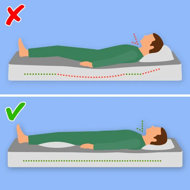 Lời khuyên bác sĩ: Tư thế ngủ nào tốt nhất để bảo vệ cột sống và khớp gối 1 Hãy chọn gối đầu có độ cao phù hợp để giữ cho đầu và cổ thẳng hàng với cột sống